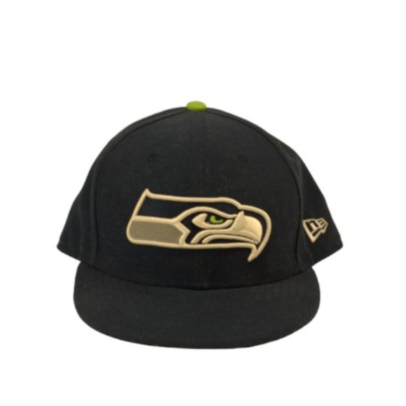 Men's New Era '59Fifty' Fitted (7 5/8) NFL Seattle Seahawks Cap - Picture 2 of 6